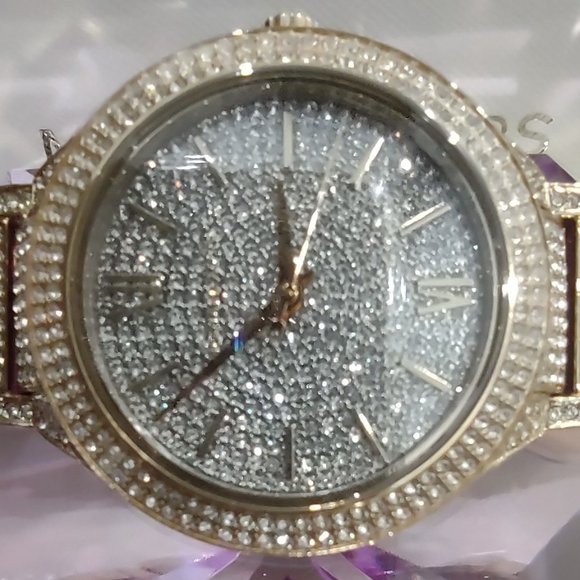 NWT Michael Kors Kerry Crystal Watch - Picture 3 of 9
